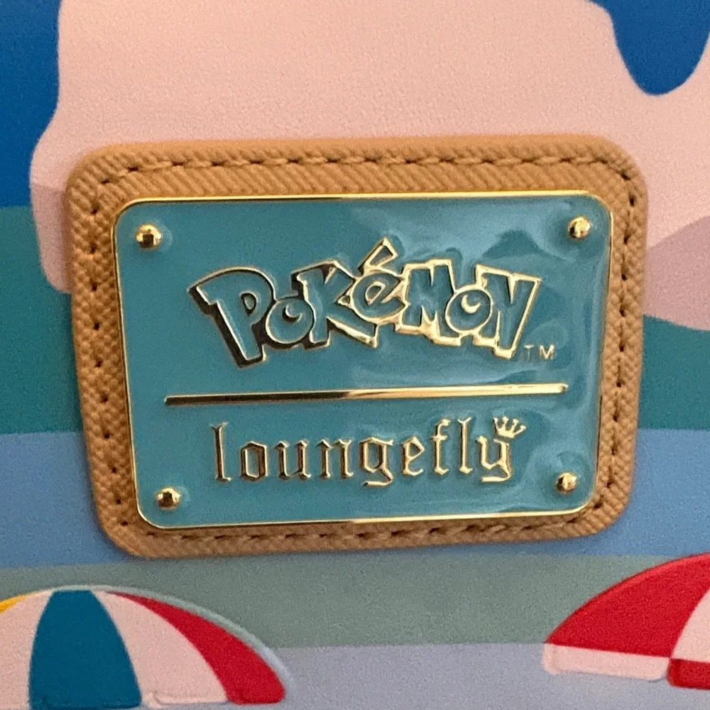 Loungefly Pokémon Beach Adventure Kids Backpack - Blue and White & Wallet - Picture 5 of 16